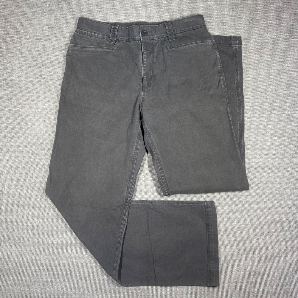The North Face Mens 32 Regular Straight Leg Pants Charcoal Gray Heavy Duty